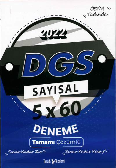 DGS SAYISAL 5x60 DENEME ÇÖZÜMLÜ YKS Fotokopi