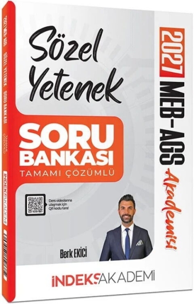 MEB-AGS Akademisi Sözel Yetenek Soru Bankası Çözümlü Berk Ekici İndeks Akademi Yayıncılık