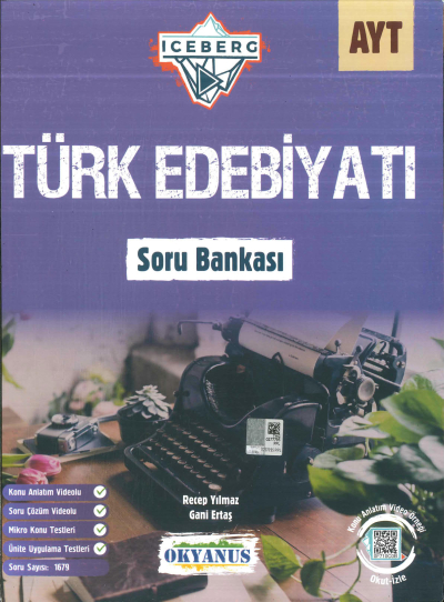 AYT ICERBERG TÜRK EDEBİYATI SORU BANKASI YKS Fotokopi
