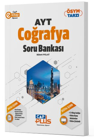 AYT Coğrafya Plus Soru Bankası Çap Yayınları YKS Fotokopi