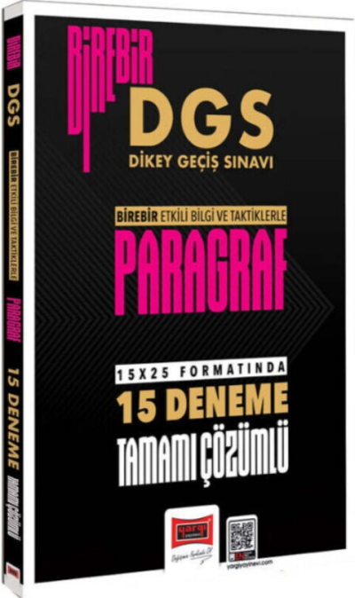 DGS Paragraf Birebir Tamamı Çözümlü 15 Deneme Yargı Yayınları YKS Fotokopi
