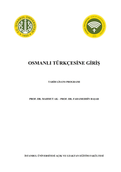 Osmanlı Türkçesine Giriş YKS Fotokopi