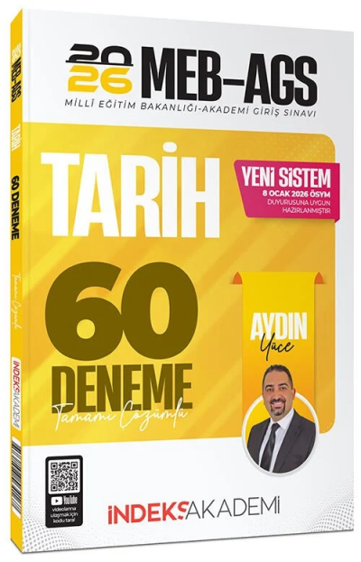 2026 MEB-AGS Tarih 60 Deneme Çözümlü İndeks Akademi Yayıncılık YKS Fotokopi