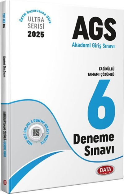 2025 MEB AGS Fasiküllü Tamamı Çözümlü 6 Deneme Sınavı Data Yayınları YKS Fotokopi