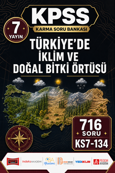 Türkiye’de İklim ve Doğal Bitki Örtüsü 7 Yayın 716 Soru YKS Fotokopi
