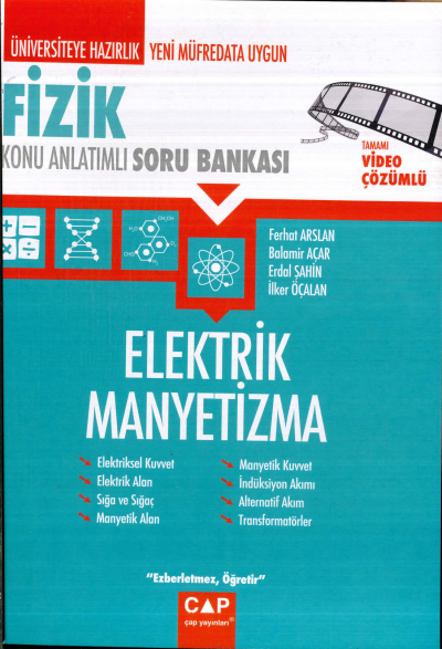 TYT-AYT FİZİK ELEKTRİK MANYETİZMA KONU ANLATIMLI SORU BANKASI YKS Fotokopi