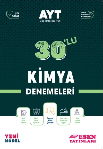 AYT 30'lu Kimya Denemeleri YKS Fotokopi