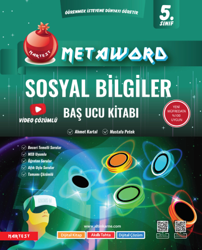 5. Sınıf Metaword Sosyal Bilgiler Nartest Yayınevi YKS Fotokopi