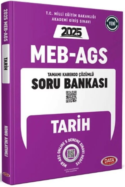 2025 MEB AGS Tarih Soru Bankası Çözümlü Data Yayınları YKS Fotokopi