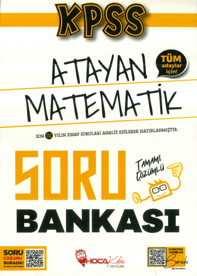 ATAYAN MATEMATİK SORU BANKASI TAMAMI ÇÖZÜMLÜ YKS Fotokopi