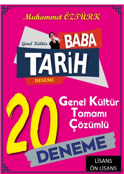 Baba Tarih Genel Kültür Tamamı Çözümlü 20 Deneme Abluka Yayınevi YKS Fotokopi