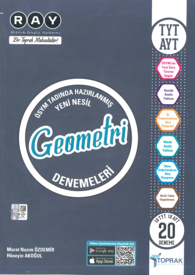 TYT AYT Geometri 20 li Deneme Kitabı YKS Fotokopi