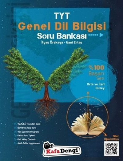 TYT Genel Dil Bilgisi Soru Bankası Orta ve İleri Düzey Siber Öğrenci Koçu Kafa Dengi Yayınları YKS Fotokopi