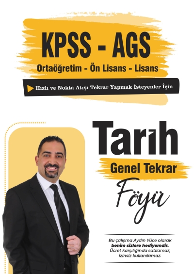 Tarih Genel Tekrar Föyü Aydın Yüce YKS Fotokopi