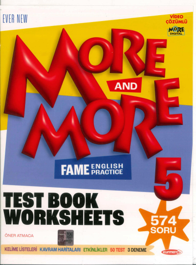 5. Sınıf New More More English 5 Fenomen Test Book Kurmay ELT Yayınları YKS Fotokopi