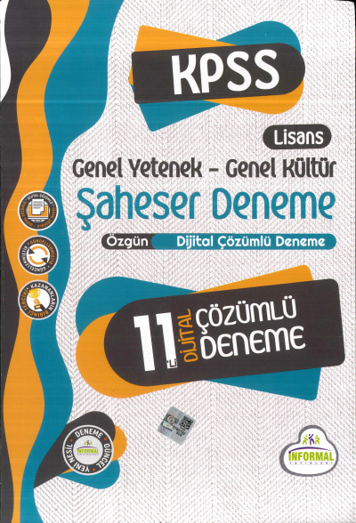 GY-GK ŞAHSESER 11 DİJİTAL ÇÖZÜMLÜ DENEME YKS Fotokopi