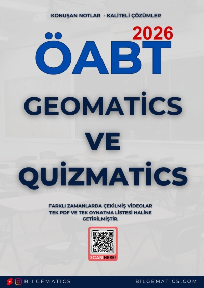 BilgeMatics Hüseyin Hoca ÖABT Geomatics ve Quizmatics YKS Fotokopi