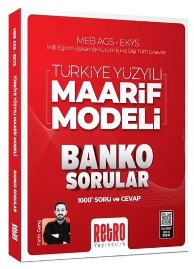 2026 MEB AGS EKYS Türkiye Yüzyılı Maarif Modeli Banko Sorular 1000 Soru ve Cevap Retro Yayıncılık YKS Fotokopi
