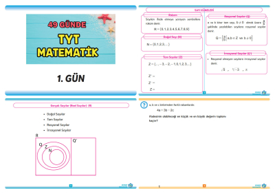 REHBER MAT 49 GÜNDE TYT 2021 YKS Fotokopi