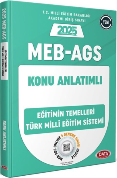 2025 MEB AGS Eğitimin Temelleri Türk Milli Eğitim Sistemi Konu Anlatımlı Data Yayınları YKS Fotokopi