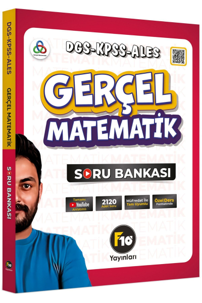 Gerçel Matematik DGS KPSS ALES Soru Bankası F10 Yayınları YKS Fotokopi