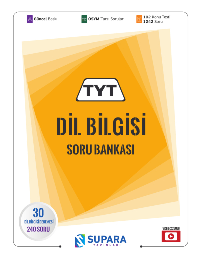 TYT Dil Bilgisi Soru Bankası Supara Yayınları YKS Fotokopi