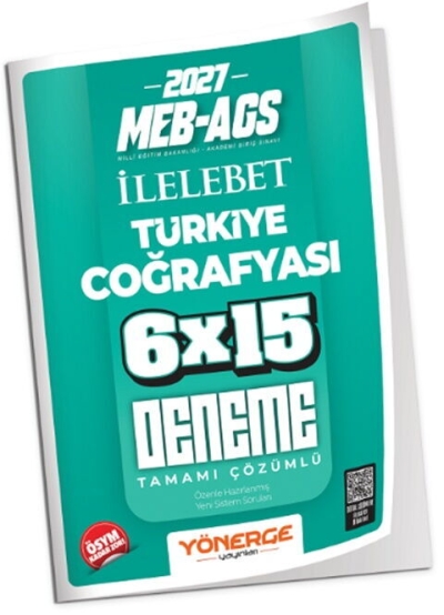 MEB-AGS Türkiye Coğrafyası İLELEBET 6x15 Deneme Çözümlü Yönerge Yayınları YKS Fotokopi