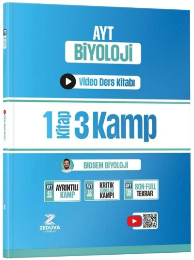 AYT Biosem Biyoloji Video Ders Kitabı - Semih Akpınar Zeduva Yayınları YKS Fotokopi