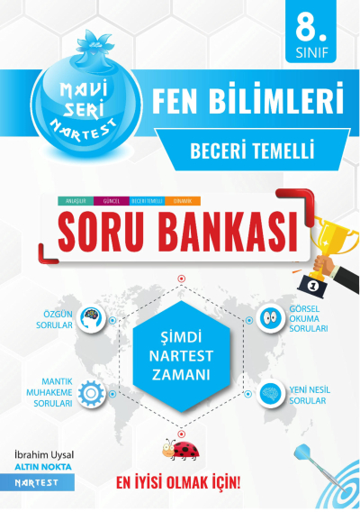 8. Sınıf Fen Bilimleri Mavi Soru Bankası Nartest Yayınları YKS Fotokopi