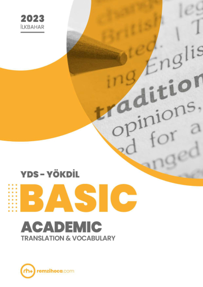 BASIC ACADEMIC TRANSLATION & VOCABULARY YDS-YÖKDİL YKS Fotokopi