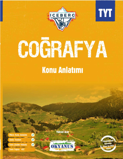 TYT Iceberg Coğrafya Konu Anlatımı Okyanus Yayınları YKS Fotokopi