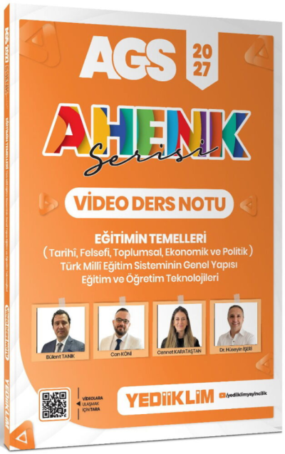 2027 AGS Ahenk Serisi Eğitimin Temelleri ve Temel Kavramlar Türk Milli Eğitim Sisteminin Genel Yapısı Eğitim ve Öğren Video Ders Notu Yediiklim Yayınları YKS Fotokopi