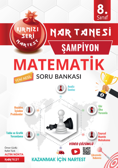 8. Sınıf Nar Tanesi Son Prova Matematik Soru Bankası Nartest Yayınları YKS Fotokopi