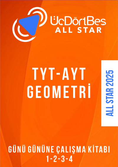 ALL STAR TYT- AYT GEOMETRİ Günü Gününe Çalışma Kitabı (1-2-3-4 Hepsi Bir Arada) YKS Fotokopi