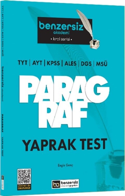 Kral Serisi Benzersiz Paragraf Yaprak Test Benzersiz Akademi Yayınları YKS Fotokopi