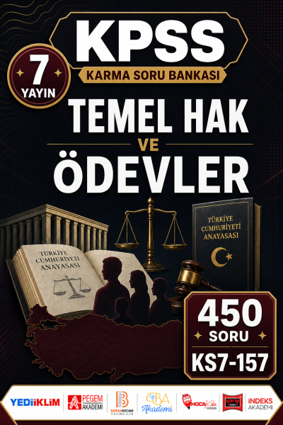 Temel Hak ve Ödevler 7 Yayın 450 Soru YKS Fotokopi