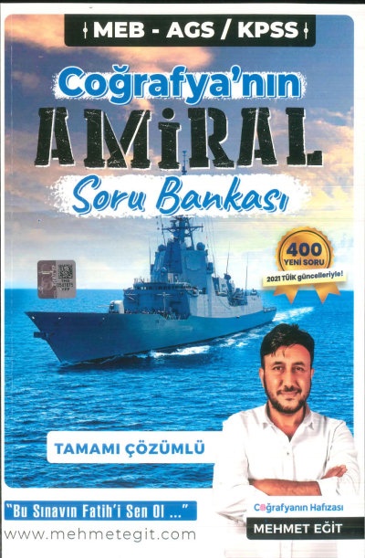 2025 MEB AGS KPSS Coğrafya Amiral Soru Bankası Tamamı Çözümlü Eğit Akademi YKS Fotokopi