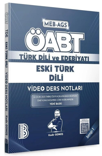 2025 ÖABT MEB-AGS Türk Dili ve Edebiyatı Eski Türk Dili Video Ders Notları Bengi-1 Benim Hocam Yayınları YKS Fotokopi