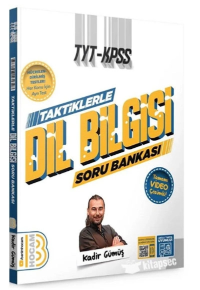 TAKTİKLERLE DİL BİLGİSİ TAMAMI VİDEO ÇÖZÜMLÜ SORU BANKASI YKS Fotokopi