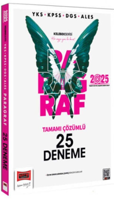 2025 YKS KPSS ALES DGS Kelebek Serisi Tamamı Çözümlü Paragraf 25 Deneme Yediiklim Yayınları YKS Fotokopi
