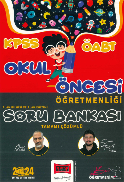 ÖABT OKUL ÖNCESİ ÖĞRETMENLİĞİ SORU BANKASI TAMAMI ÇÖZÜMLÜ YKS Fotokopi