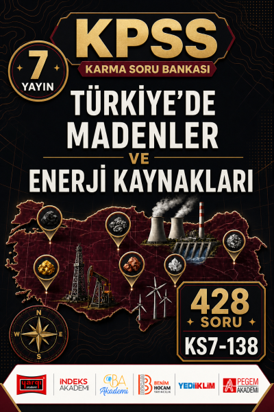 Türkiye’de Madenler ve Enerji Kaynakları 7 Yayın 428 Soru YKS Fotokopi