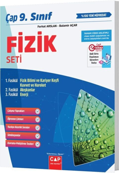 Çap Yayınları 9. Sınıf Fizik Fasikülleri YKS Fotokopi