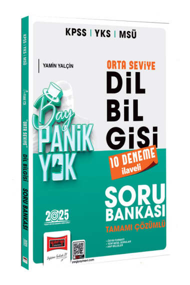 2025 KPSS YKS MSÜ Tamamı Çözümlü Panik Yok Orta Seviye Dil Bilgisi Soru Bankası YKS Fotokopi