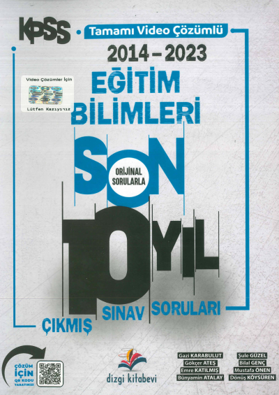 SON 10 YIL ÇIKMIŞ SORULAR TAMAMI VİDEO ÇÖZÜMLÜ (2014-2023) YKS Fotokopi