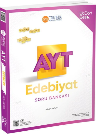 2027 AYT Edebiyat Soru Bankası 345 Üç Dört Beş Yayınları YKS Fotokopi