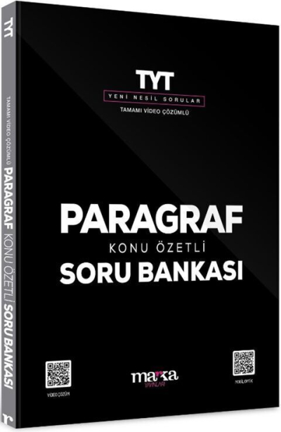 2025 TYT Paragraf Konu Özetli Yeni Nesil Soru Bankası Tamamı Video Çözümlü Marka Yayınları YKS Fotokopi