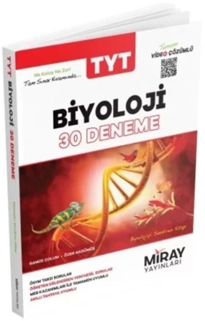 TYT Biyoloji 30 Deneme Miray Yayınları YKS Fotokopi