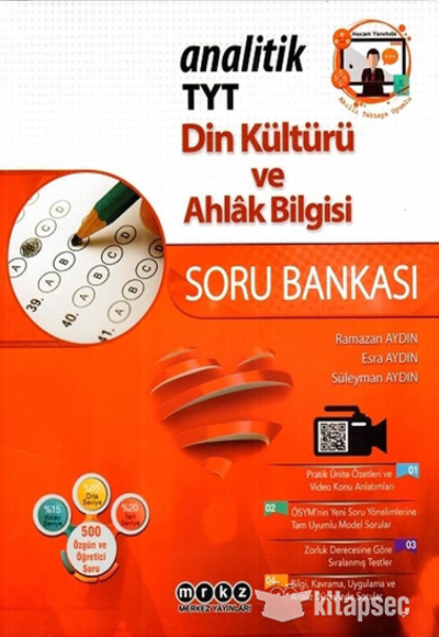 TYT ANALİTİK DİN KÜLTÜRÜ VE AHL. BİLG. SORU BANKASI YKS Fotokopi