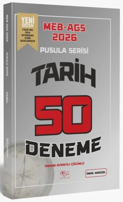 2026 MEB-AGS Tarihin Pusulası 50 Deneme Çözümlü CBA Yayınları YKS Fotokopi
